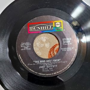 📀💿🎼 Jimmy Buffet "The Wino and I Know" and "Come Monday" 45 rpm